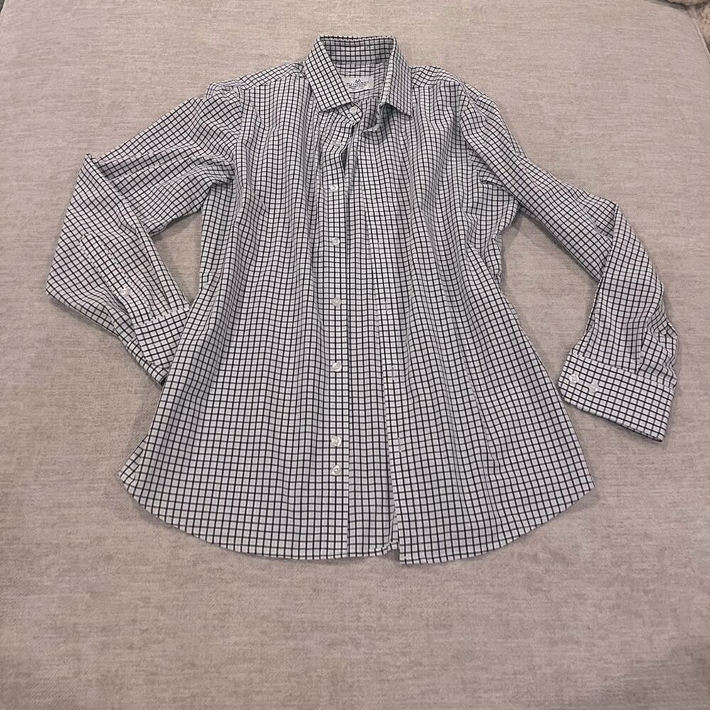 Mizzen and Main Tradition Evolved Button Down Dress Shirt Light Blue and Purple